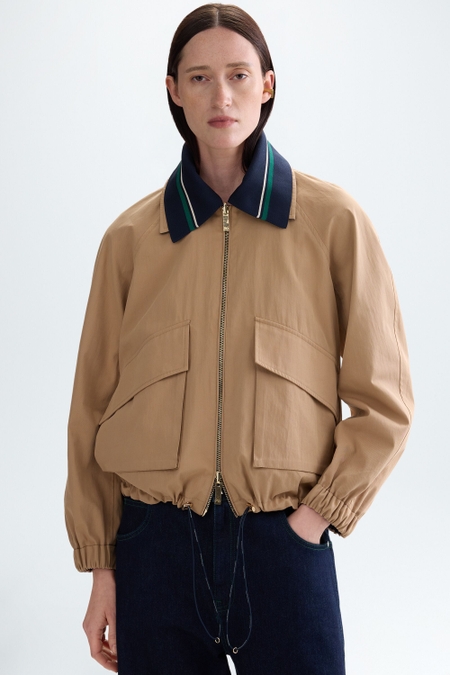 TECHNICAL COTTON NYLON REVERSIBLE COAT
