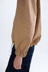 Technical cotton nylon reversible coat
