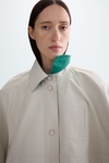 Technical fabric oversize reversible cape