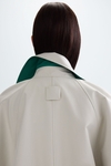Technical fabric oversize reversible cape
