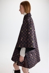 Technical fabric oversize reversible cape