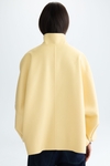 Double-faced wool reversible short coat