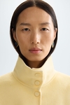 Double-faced wool reversible short coat