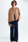 Double-faced wool reversible short coat