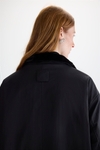 Faux-fur nylon reversible coat