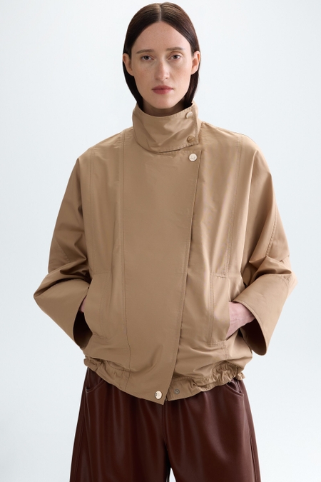 TAFFETA BOMBER COAT
