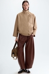 Taffeta bomber coat