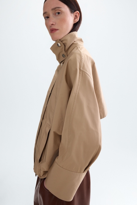 TAFFETA BOMBER COAT