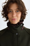 Straight-fit double-faced coat