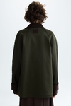 Straight-fit double-faced coat