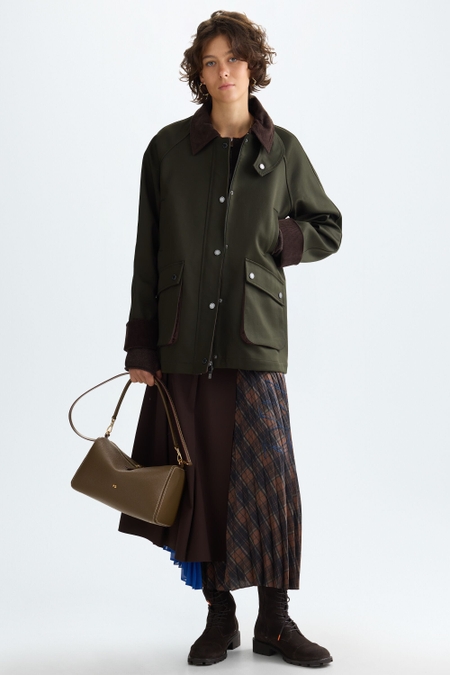 STRAIGHT-FIT DOUBLE-FACED COAT