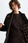 Straight-fit double-faced coat
