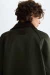 Straight-fit double-faced coat