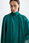 Chiffon asymmetric cape