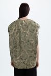 Jacquard cocoon-fit gilet