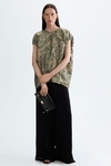 Jacquard cocoon-fit gilet