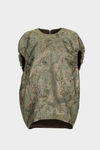 Jacquard cocoon-fit gilet