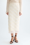Fitted fantasy midi skirt