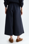 Technical cotton midi culottes