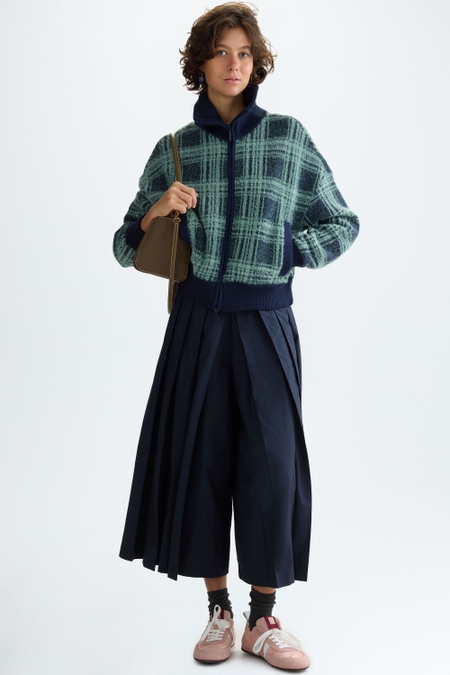 TECHNICAL COTTON MIDI CULOTTES