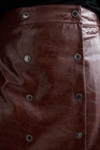 Faux leather short skirt