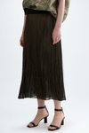 Obi fringed georgette midi skirt