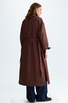 Straight-fit technical cotton quilted trench coat