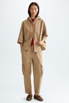 Cotton cargo trousers