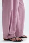 Cotton balloon-fit trousers