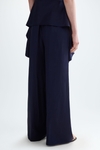 Linen wide-leg trousers