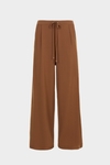 Stretch knit straight-leg trousers