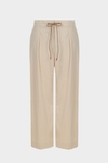 Technical cotton straight-leg trousers