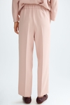 Crepé slim-leg trousers