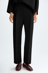 Crepé slim-leg trousers