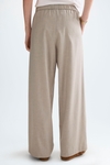 Wide-leg cool wool effect pyjama-style trousers