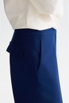 Double-faced straight-leg trousers