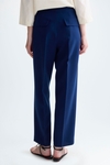 Double-faced straight-leg trousers
