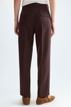 Double-faced straight-leg trousers