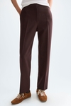 Double-faced straight-leg trousers