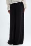 Georgette long wide-leg trousers