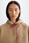 Hooded poplin oversize t-shirt