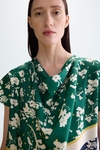 Camiseta recta jersey twill estampado