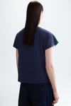 Camiseta recta jersey twill estampado