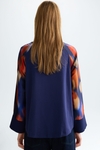 Print twill jersey oversize t-shirt