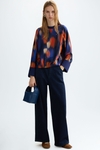Print twill jersey oversize t-shirt