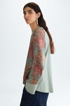 Print twill jersey oversize t-shirt