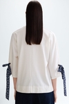 Jersey straight-fit t-shirt with print scarves