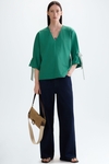 Jersey straight-fit t-shirt with print scarves