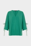 Jersey straight-fit t-shirt with print scarves