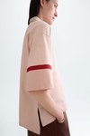 Colorblock oversize polo shirt